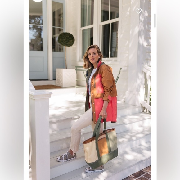 J.CREW Colorblock lightweight rain jacket size Small color block pink XL - Picture 8 of 15